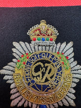 Load image into Gallery viewer, British Army Bullion Embroidered Blazer Badge - RASC Service Corps - Kings Crown
