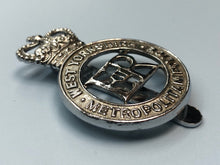 Load image into Gallery viewer, Genuine Obsolete West Yorkshire Metropolitan Police Cap Badge - Queen&#39;s Crown
