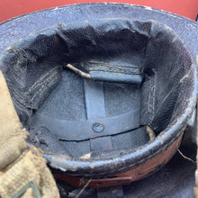 Load image into Gallery viewer, Original WW2 Mk2 British Army Brodie Combat Helmet &amp; Liner Set
