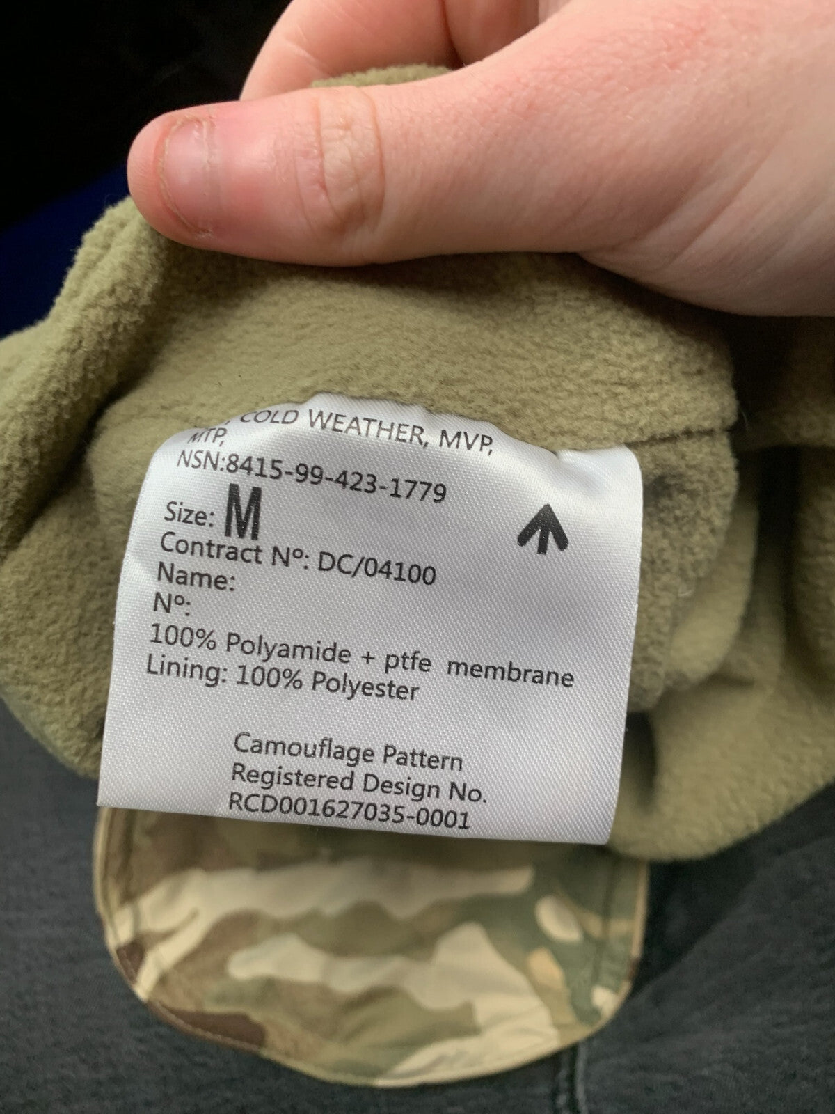 British Army MVP MTP Camouflaged Cold Weather Cap - Size Medium - The Militaria Shop