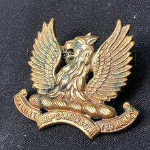 Load image into Gallery viewer, Original WW2 British Army Cap Badge - Ayrshire (Earl of Carrick&#39;s Own) Yeomanry - The Militaria Shop
