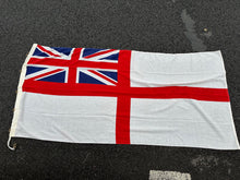 Load image into Gallery viewer, Large Size Original British Royal Navy White Ensign - WD Marked 1986 - Chatham
