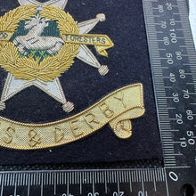 Load image into Gallery viewer, British Army Bullion Embroidered Blazer Badge - Notts &amp; Derby Sherwood Foresters
