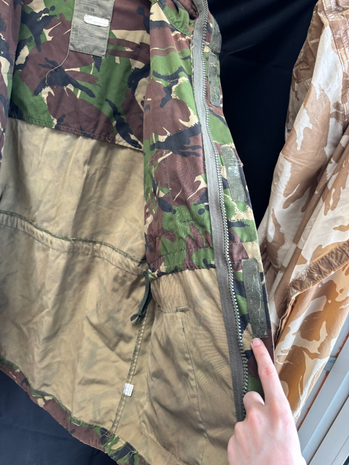 British Army DPM Camouflaged jacket Smock Windproof -Size 170/96 - The Militaria Shop