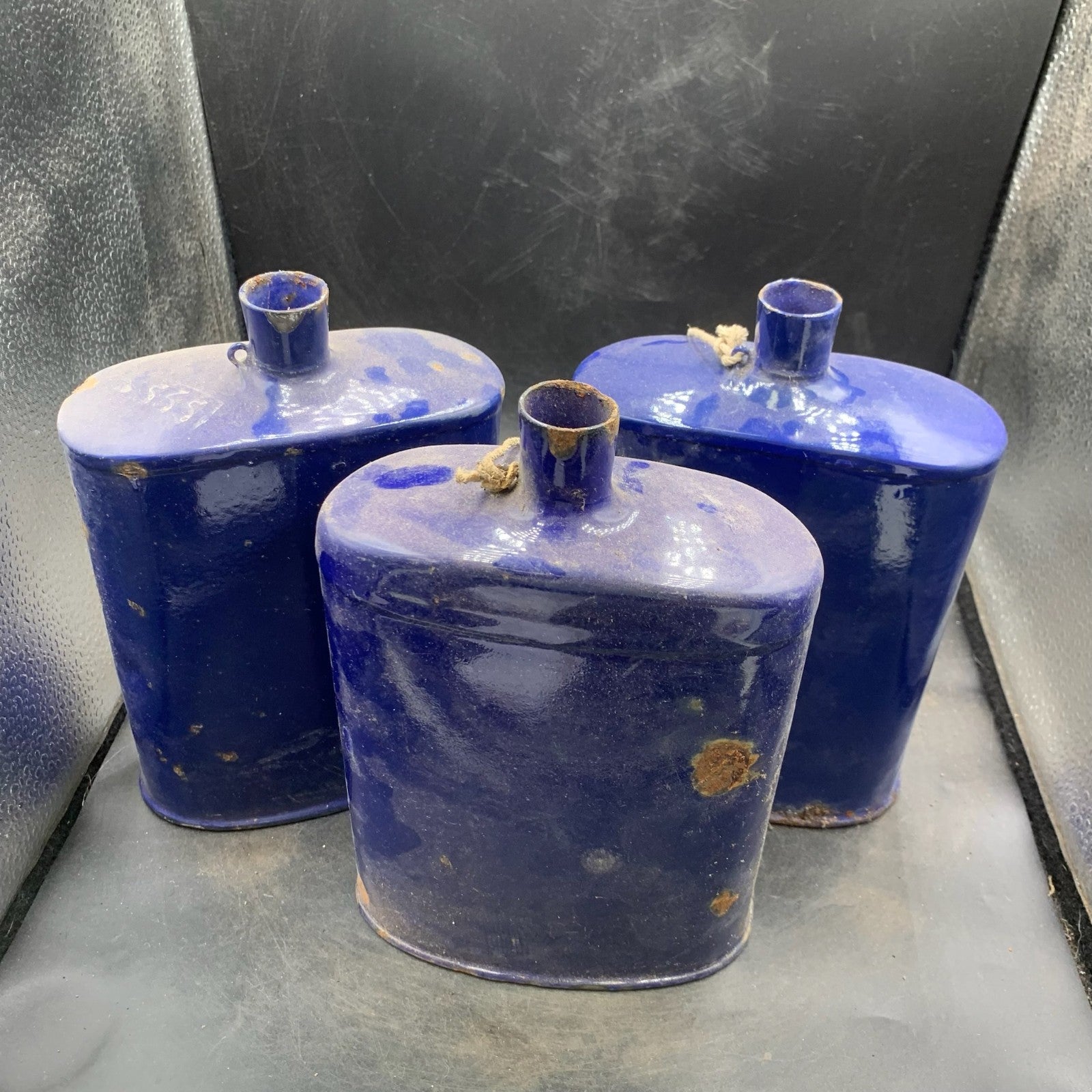 Original WW2 British Army / RAF Blue 37 Pattern Water Bottle - The Militaria Shop