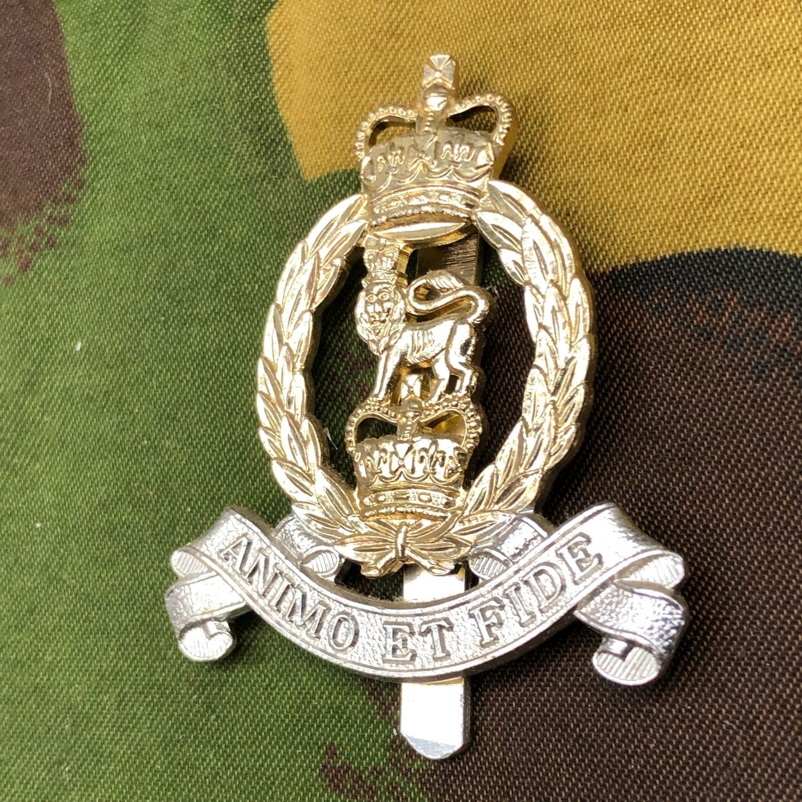 Original British Staybrite Army Cap Badge - Adjutant General's Corps - The Militaria Shop