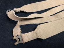 Load image into Gallery viewer, Original WW2 British Army 37 Pattern Khaki L-Straps Webbing - Wartime Dated
