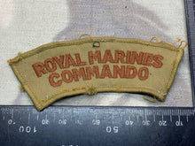 Load image into Gallery viewer, British Army - Royal Marines Commando Shoulder Title - Tunic Removed
