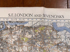 Original WW2 British Army GSGS OS Map of Great Britain - S.E London & Sevenoaks - The Militaria Shop