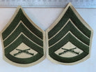 Pair of USMC United States Marine Corps Army Rank Chevrons - Staff Sergeant - The Militaria Shop
