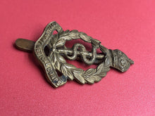 Load image into Gallery viewer, Original WW2 British Army Cap Badge - RAMC Royal Army Medical Corps
