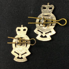 Original British Collar Badge Pair - Royal Army Ordnance Corps - The Militaria Shop