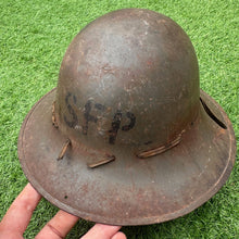 Charger l&#39;image dans la galerie, Original WW2 British Home Front Civillian Zuckerman Helmet - SFP - 1941 Dated
