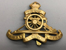 Load image into Gallery viewer, Original WW1 British Army Royal Artillery Cap Badge
