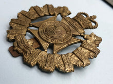 Load image into Gallery viewer, Royal Winnipeg Rifles Canadian Army Cap Badge with Queen Elizabeth&#39;s Crown
