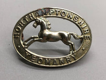 Load image into Gallery viewer, Original WW2 British Army Northamptonshire Yeomanry Cap Badge
