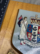 Lade das Bild in den Galerie-Viewer, Vintage New Zealand Coat of Arms Wooden Wall Plaque
