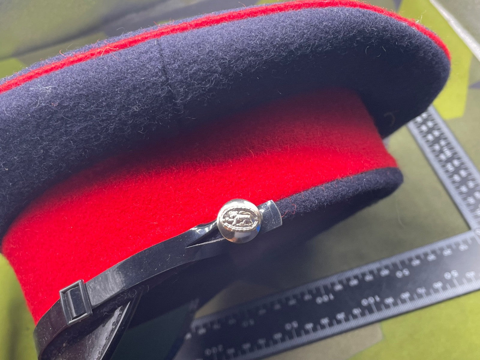 Genuine British Army Adjutant General's Corps Peaked Dress Cap - Size 56cm - The Militaria Shop