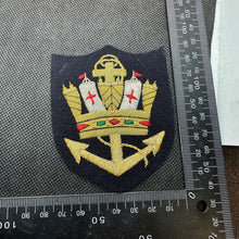 Load image into Gallery viewer, British Royal Merchant Navy Marine Bullion Embroidered Blazer Badge
