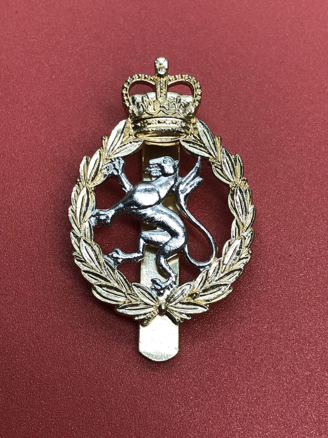 Genuine British Army Women's Royal Army Corps Cap Badge - Queen's Crown