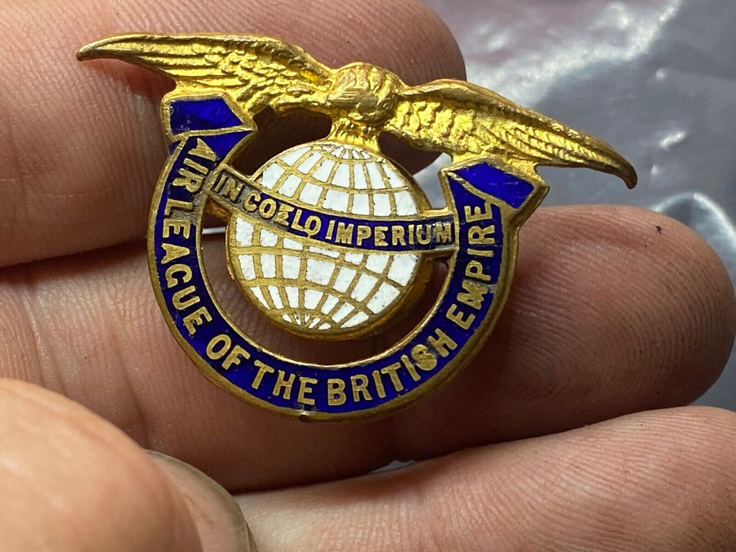 Original British Enamel and Gilt Air League of the British Empire Lapel Badge