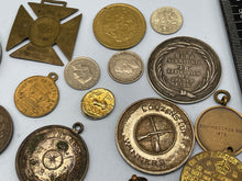 Load image into Gallery viewer, Original Group of British Medals, Medalions, Coins &amp; Badges - The Militaria Shop
