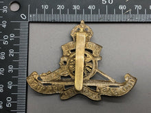 Load image into Gallery viewer, Original WW2 British Army Royal Artillery Cap Badge
