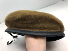 Charger l&#39;image dans la galerie, Genuine British Army Khaki Guards Regimental Beret Hat - Size 58cm
