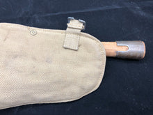 Load image into Gallery viewer, Original WW2 British Army Entrenching Tool, Helve &amp; Cover Set - Wartime Dated
