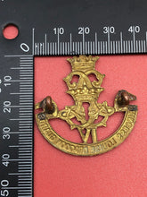 Load image into Gallery viewer, Original WW2 Canadian Army 4th Princess Louise Dragoon Guards Cap Badge
