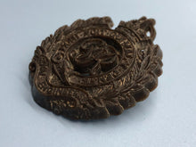 Load image into Gallery viewer, Original WW2 British Army Bakelite Economy Plastic Royal Engineers Cap Badge
