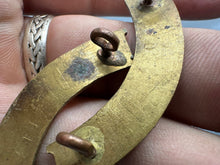 Load image into Gallery viewer, Original WW2 British Army Red Cross Brass Shoulder Titles Pair
