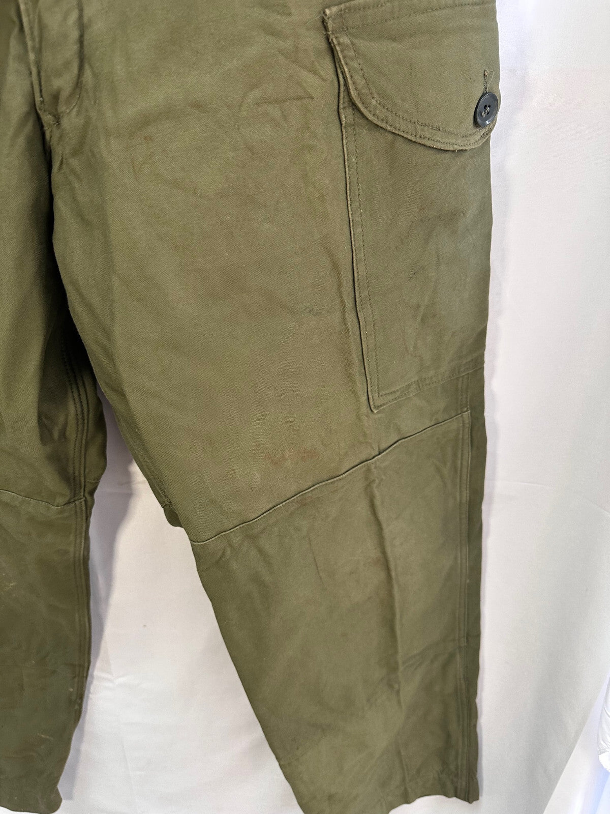 Genuine British Army 1960 Pattern Combat Trousers OD Green - Size 2 - 33" Waist - The Militaria Shop