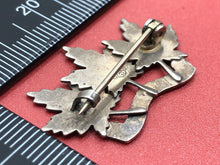 Charger l&#39;image dans la galerie, Original WW1 Canadian Army Edmonton Regiment Sterling Silver Sweetheart Brooch
