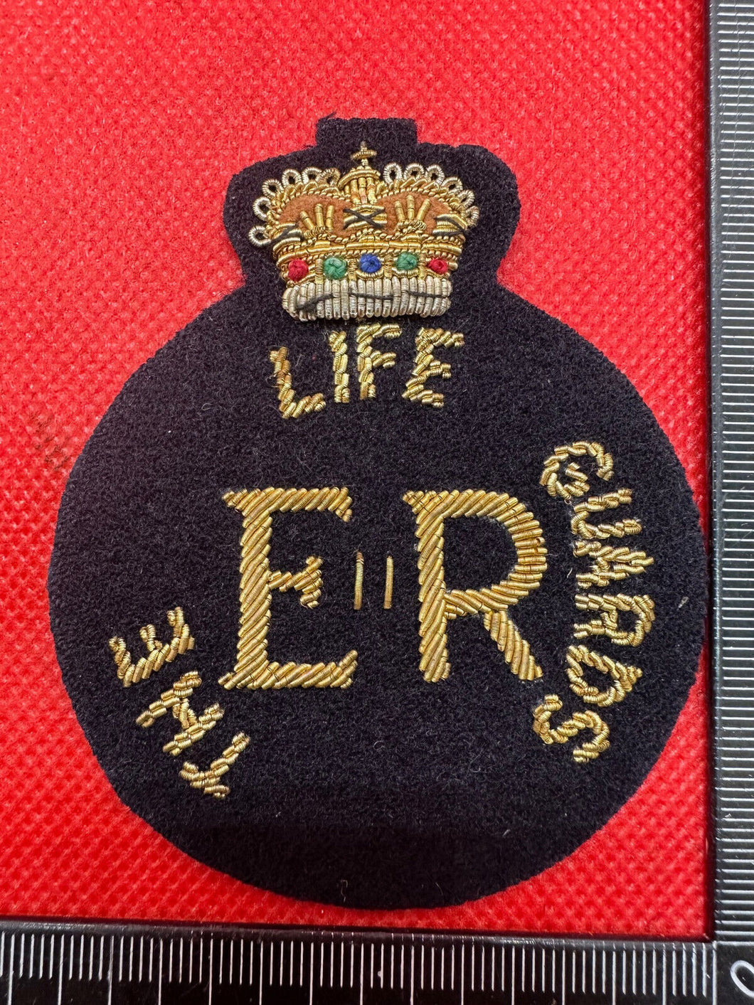 British Army Bullion Embroidered Blazer Badge - The Life Guards - Queen's Crown