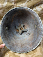 WW2 Mk3 High Rivet Turtle - British / Canadian Army Helmet - Nice Original - The Militaria Shop