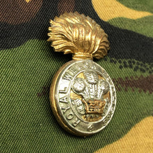 Load image into Gallery viewer, Original British Army WW2 Collar Badge - Royal Welch Fusiliers - The Militaria Shop
