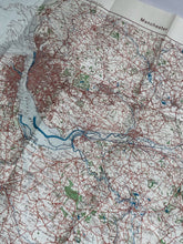 Load image into Gallery viewer, Original WW2 German Army Map of UK - Manchester / Liverpool / North West England
