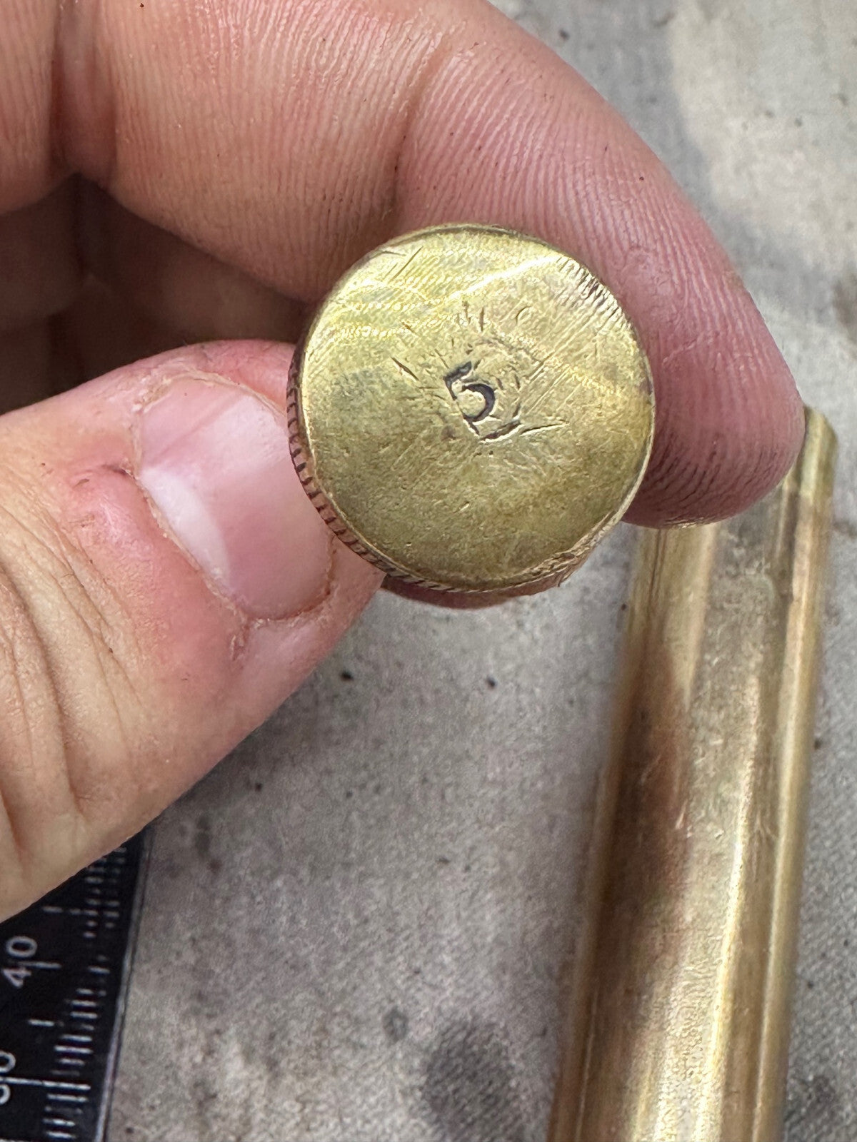 Original WW1 British Army SMLE Enfield Brass Oil Bottle - EFD - The Militaria Shop