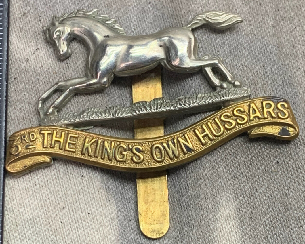 Original WW2 British Army Cap Badge - 3rd The King's Own Hussars