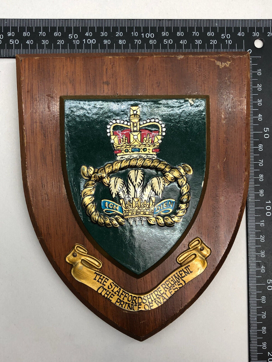 Genuine British Army Regimental Wall Plaque - The Staffordshire Regiment PoW