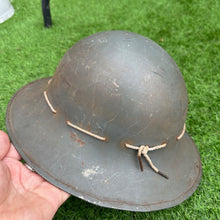 Load image into Gallery viewer, Original WW2 British Home Front Civillian Zuckerman Helmet &amp; Liner - 1941 Dated
