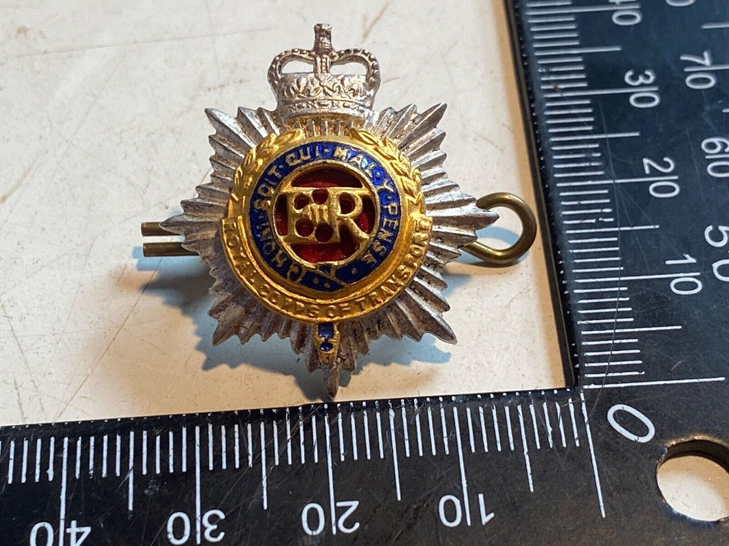 Original British Army Royal Corps of Transport EIIR Officers Dress Collar Badge