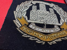 Load image into Gallery viewer, British Army Bullion Embroidered Blazer Badge - Northamptonshire Regiment
