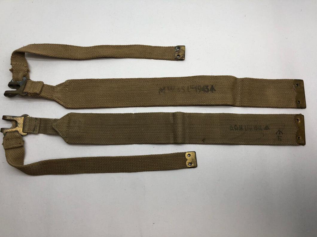 Original WW2 British Army L Strap 37 Pattern Set - Wartime Dated - Old Stock