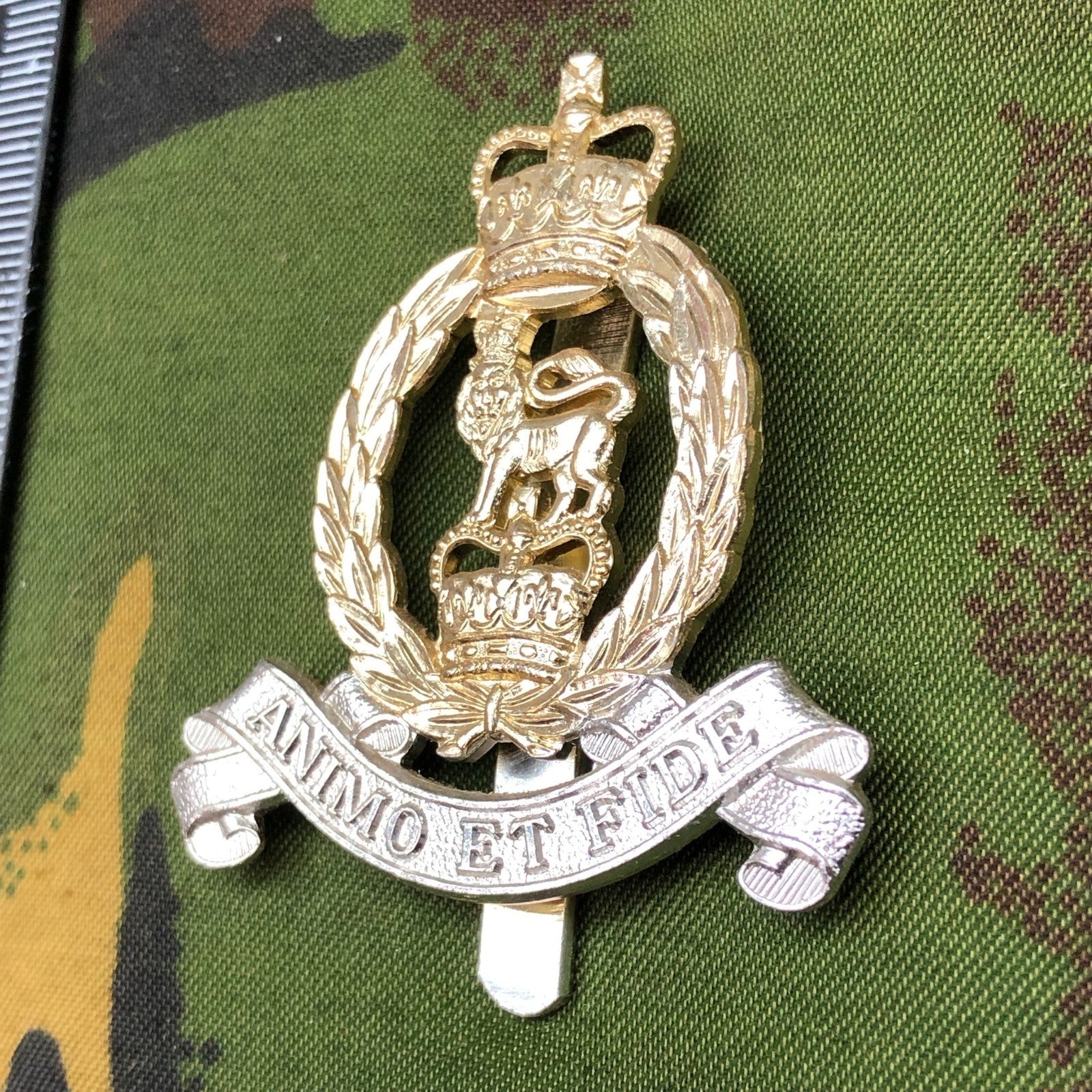 Original British Staybrite Army Cap Badge - Adjutant General's Corps - The Militaria Shop