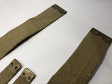 Load image into Gallery viewer, Original WW2 British Army 37 Pattern Canvass L Straps Set
