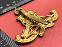 Load image into Gallery viewer, Original WW2 British Army Royal Artillery Kings Crown Cap Badge
