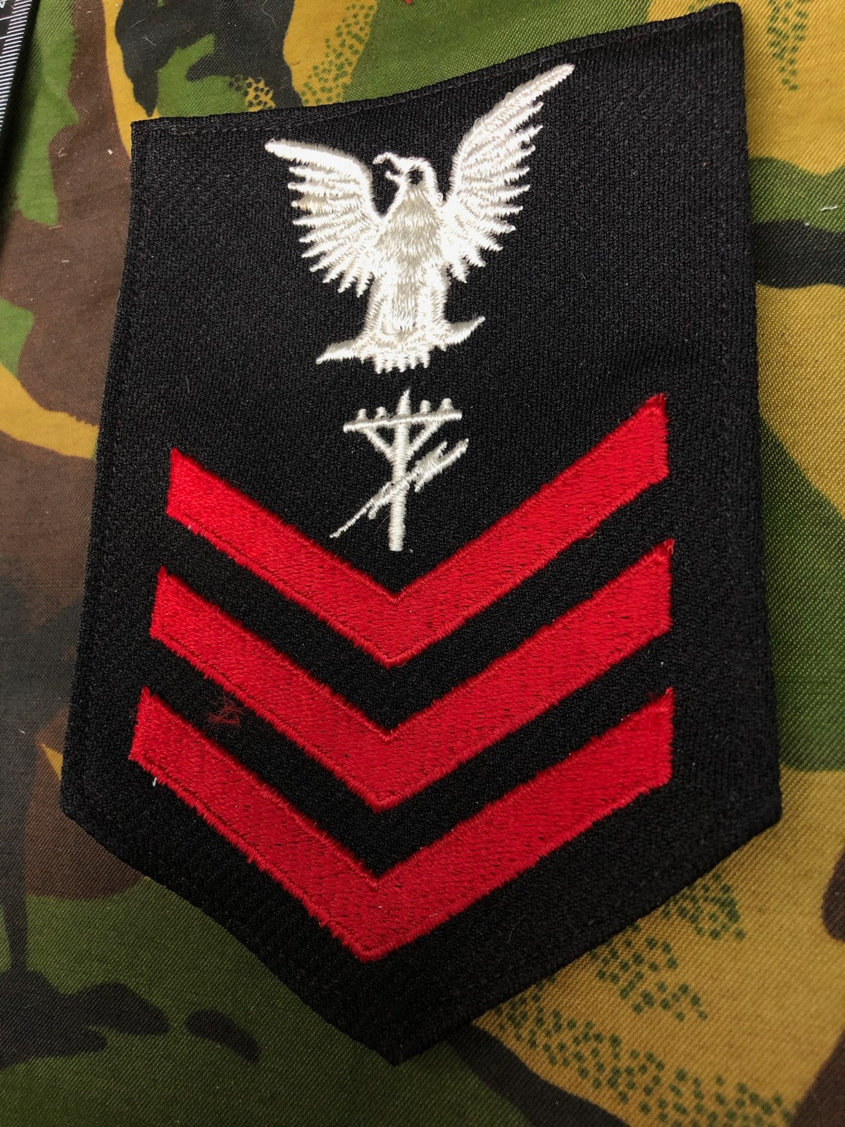 Genuine US Navy Construction Electrician Patch / Badge - The Militaria Shop