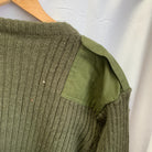 Vintage British Army OD Olive Green Pull Over Commando Jumper Wool - Size 100cm - The Militaria Shop